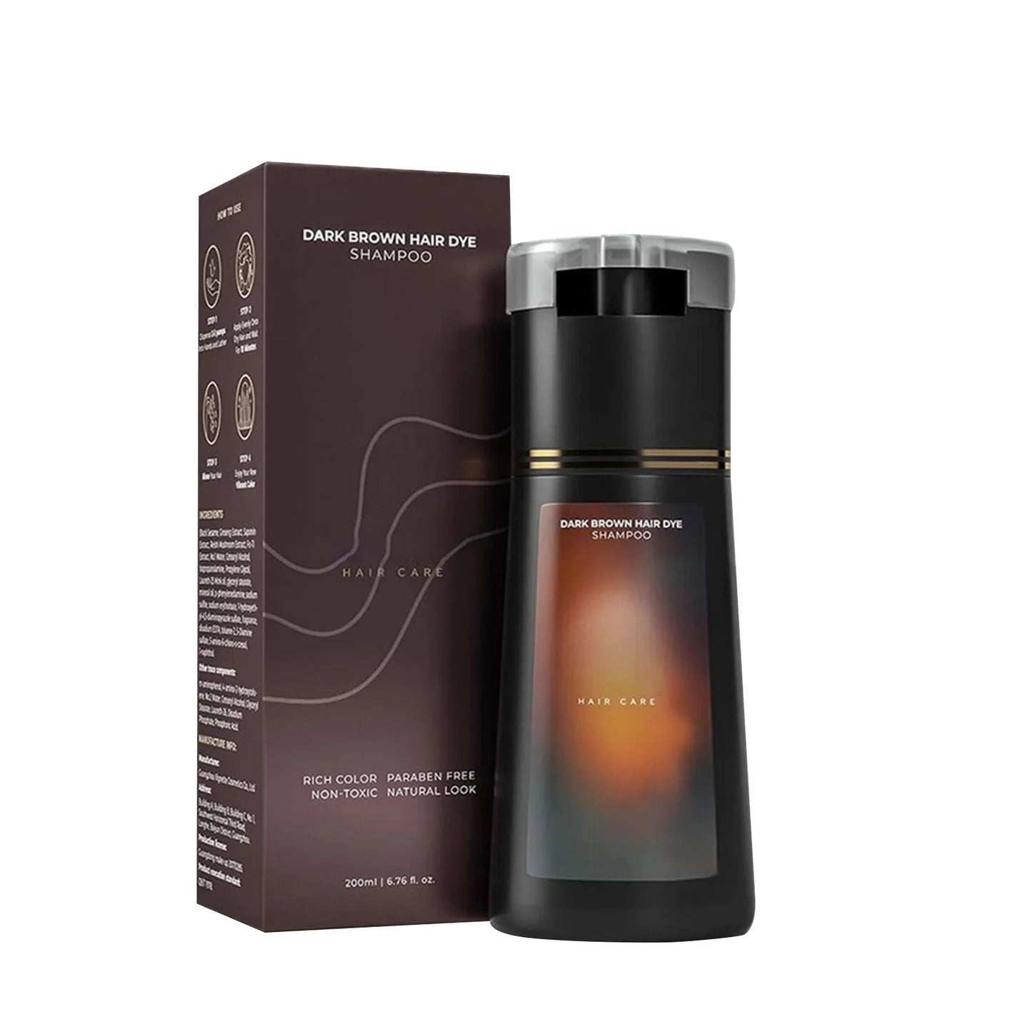 Polar Hair Dye Shampoo, Polar Hair Color, Polar Hair Color Shampoo for Gray Hair Coverage, Haircare Instant Dye Shampoo for Wome