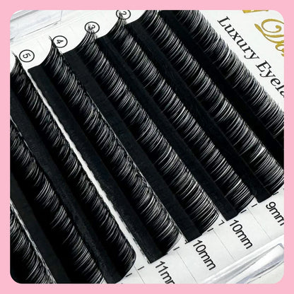 Camellia False Eyelashes 0.05 0.07 LJ LC LB curl Eyelash Extensions Soft False Eyelashes Upgrade Premium Individual Lashes