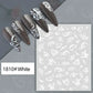 Cherry Blossom 3D Nail Stickers White Flower Petals Nail Art Decals Elegant Wedding Design Spring Sakura Manicure Slider Decor