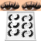Veltrinay Fake Lashes 3D Mink Lashes Soft False Eyelashes Natural Thick Faux Mink Eyelashes Extention Makeup