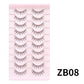 10 pairs Natural Lashes Manga Full Strip Lashes Makeup Bulk Wholesale Dropshipping Eyelash Extension Lashes Anime False Eyelash