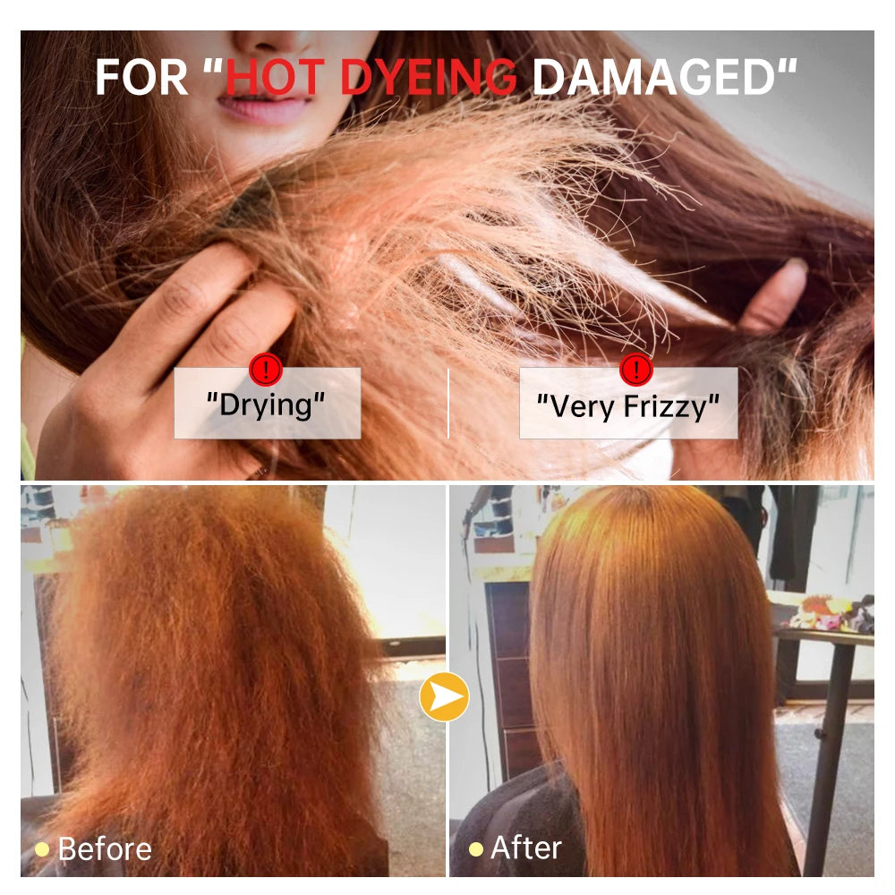 PURC 8 Seconds Magic Hair Mask Keratin Straightening Repair Damaged Frizy Treatment Soft Smoothing Professional Hair Care Cream