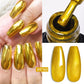 MEET ACROSS 7ml Red Metallic Gel Nail Polish Gold Silver Mirror Nail Art Varnish Glitter Sparkly Semi Permanent Soak Off UV Gel