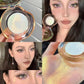 RMT High Gloss Chameleon Highlight Matte Purple Fine Powder Cream Blusher Shiny Face Brightening Integrated Plate ROMATIC Makeup