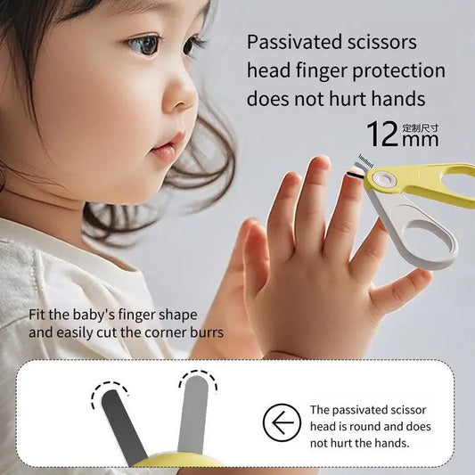 Baby Nail Clipper Set Newborn Nail Scissors File Kit Safe Anti-Pinch Portable Trimming Tools for Infant Nail Care