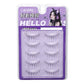 5 Pair False Eyelashes Korean Style U Shape Lashes Natural Soft Full Strip Eyelash Extension DIY Wispy Lash Cosmetic Supplies