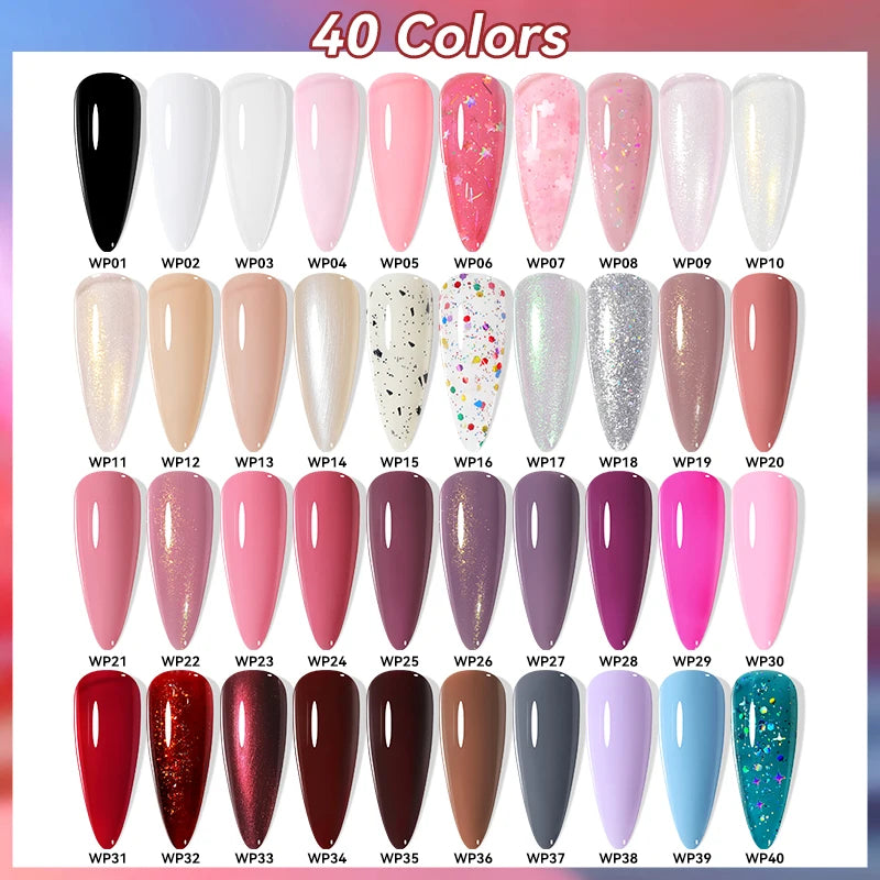 LILYCUTE 7ml Dark Red Nail Polish Water-based Colorful Glitter Sequins Air Dry No Need Cure Nail Art Supplies Gorgeous Color
