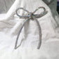 Elegant Vintage Bowknot Clips Crystal Rhinestone Hair Clip Ribbon Accessories Women