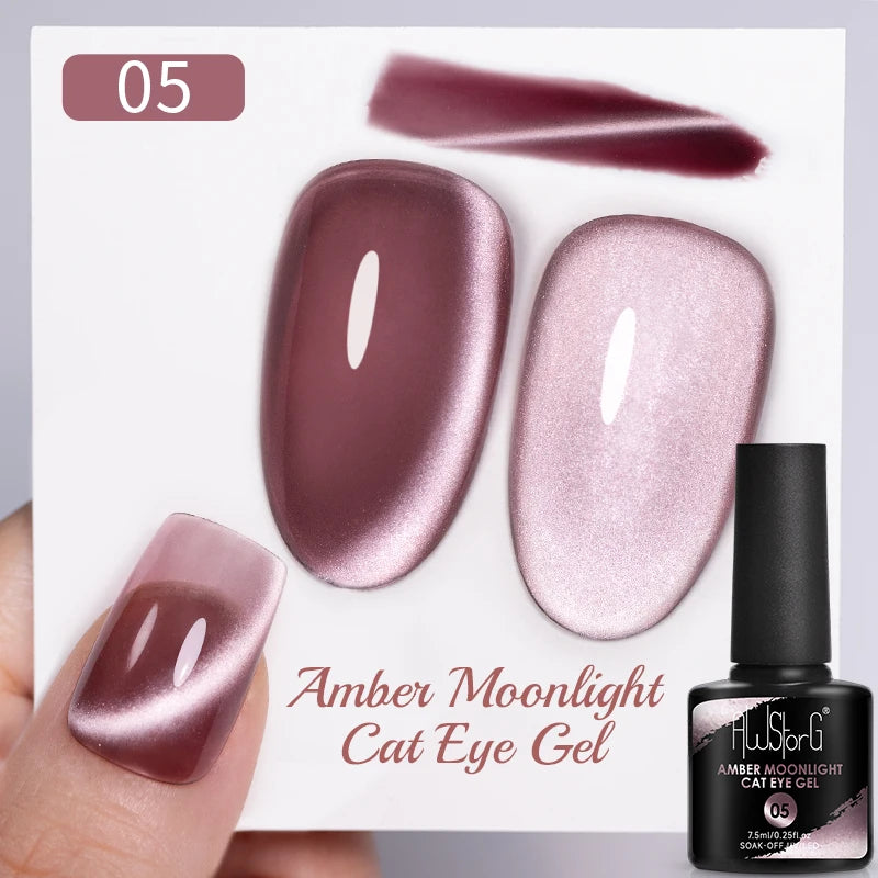 7.5ML Pink Blue Nail Gel Cat eye Semi Permanent Nail Art Soaking UV LED Nail Salon DIY Nail Salon Gel For Autumn And Winter