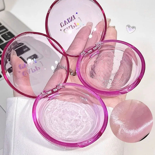 Violet Jelly Blusher Shining Color Changing Blush Face Makeup Glitter Blue Purple Tint Cheek Color Lasting Natural Rouge Cream