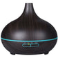4 in 1 Air Humidifier with Starry Projector Aromatherapy Diffuser & Flame Effect, USB Rotate Projection Light Mist Maker Fogger