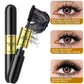 QIC Double In-one Mascara Silk Fiber Mascara Waterproof Mascara Eyelash Extension Black Thick Lengthening Eye Lashes Cosmetics