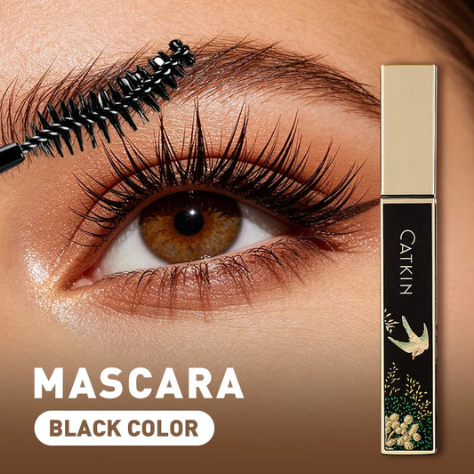 CATKIN Mascara Black, Volumizing & Lengthening Waterproof Nourish Eyelash Mascara, Create Longer and Thicker Looking Lashes