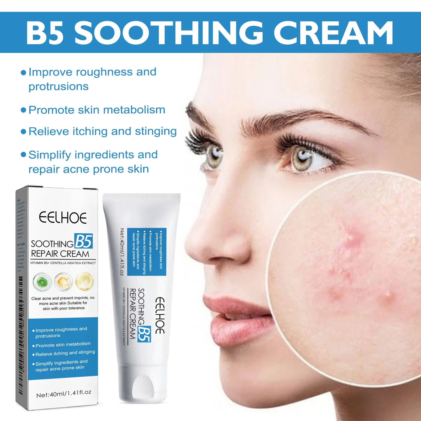 1/3/5PCS B5 Repair Cream Moisturizing Hydrating Solves Dry Chapped Red Skin Nourishes Improve Repair Sunscreen Beauty Face Cream