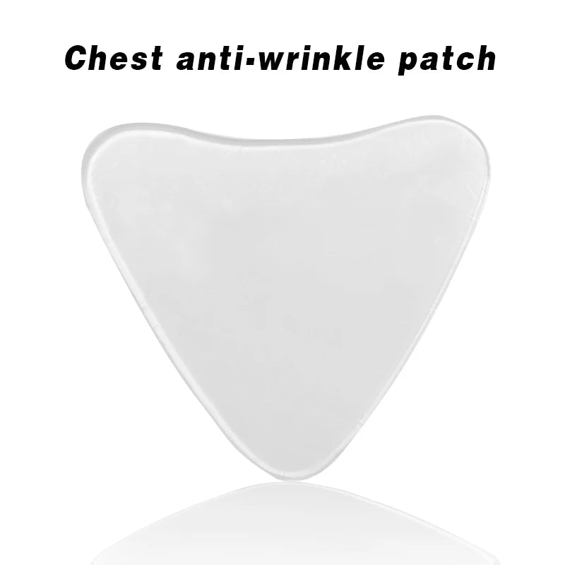 Reusable Soft Silicon Transparent Chest Sticker Anti Wrinkle Chest Pad Triangle Invisible Chest Patch Lady Cleavage Skin Care