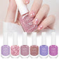 KUDAN 6Pcs Water-Based Nail Polish Set 10ml Nude Red Pink Peel-Off Air-Dry Nail Art Polish Kit Manicure No Need Lamp