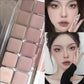 Sexy Rose Wine Red Brown Glitter Eyeshadow Saturation Soft Matte Grey Pink 12 Color Eye Shadow Makeup Palette Eye Contour Makeup
