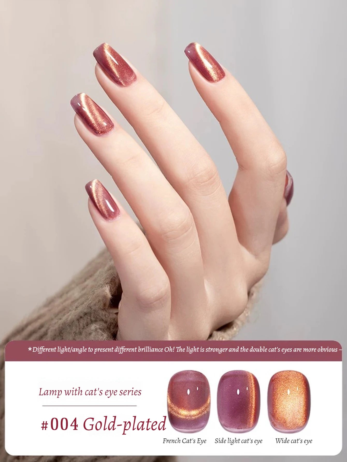 WS 10ml Light Strip Cat Eye Gel Polish Magnetic Nail Polish Holographic Pink Cat Eye Gel Nail Polish Gel Gel Varnish For Nail