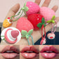4-Color Random Hair Strawberry Warm Moisturizing Lip balm With Strong Moisturizing Effect, Protecting And Softening Lips