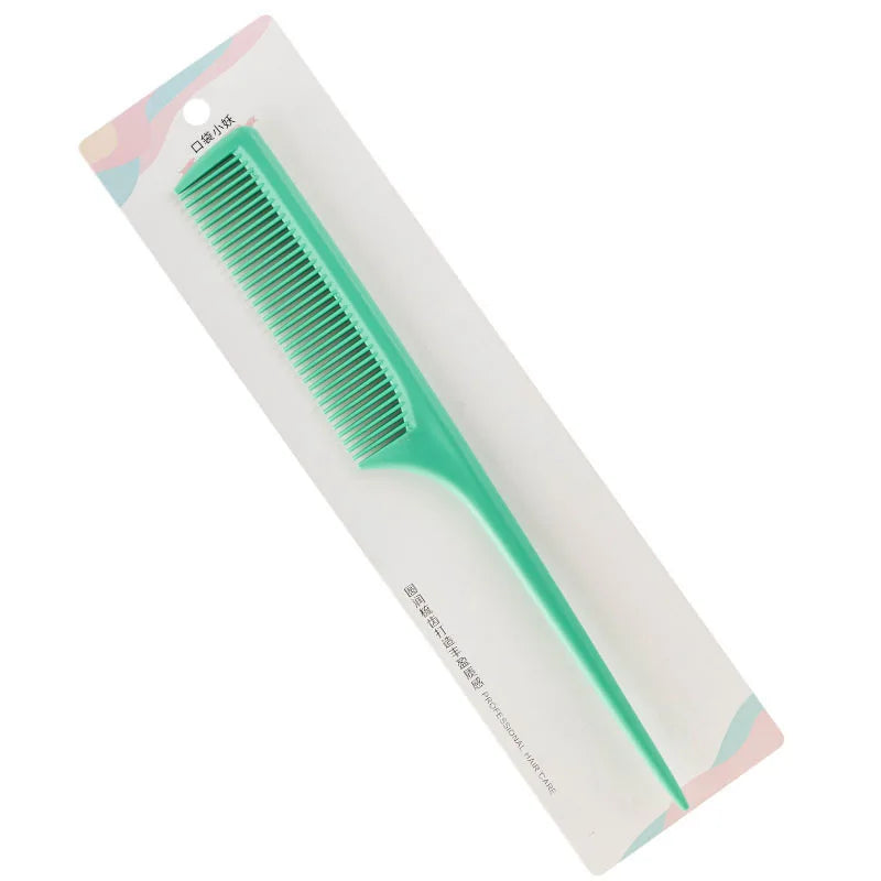 Macaroon Color Pointed Tail Styling Comb Anti Static Hair Dye Brush Barber Salon Steel Needle Pin Rat Tip Hair Comb Accessories
