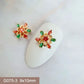 10pcs 3D Alloy Christmas Tree Bells Nail Art Zircon Pearl Metal Manicure Nails Accessories DIY Nail Decorations Supplies Charms