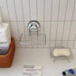 Stainless Steel Suction Cup Soap Tray with Drainage Holes for Shower Bathroom Kitchen Sink Sponge Holder Rustproof Accessory