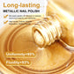 8ml Gold Metallic Nail Polish Bright Metal Mirror Nail Polish, Lasting，High Shine，Manicure Nail Lacquers Quick-Dry Manicure Art
