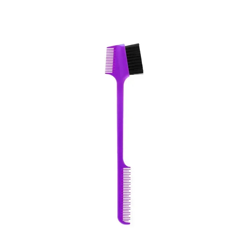 Edge Brush Comb Vendor Double Sided 3 In 1 Edge Control Brush for Baby Hair Salon Hair Comb Brushes Beauty Tools