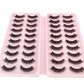 2023 New 20 pairs natural long 3D mink false eyelashes fake lashes makeup kit Mink Lashes extension eye lashes short eyelashes