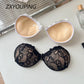 Lace Silicone Bra Reusable Nipple Stickers Adhesive Nipple Cover Bra 3CM Thickened Push Up Bra Chest Patch