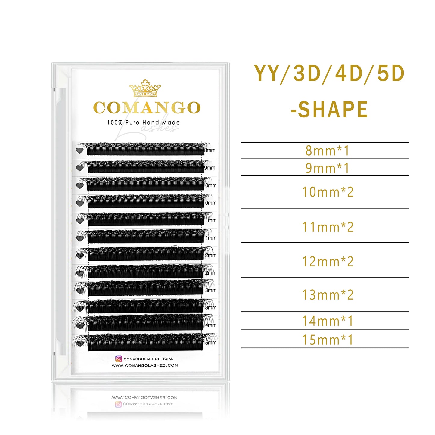 CoMango W Eyelash Extension Automatic Flowering 2d/3d/4d/5d/6d/8d W Fake Lashes 0.07 CD Premade Volume Fans Individual Eyelashes