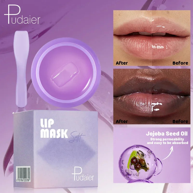Pudaier Lip Mask Dead Skin Exfoliating Cream Lightens lip lines, moisturizes lipstick, and moisturizes